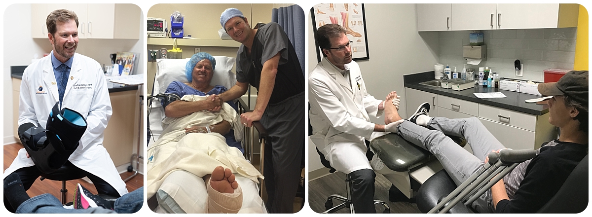 Dr. Bennett with multiple patients