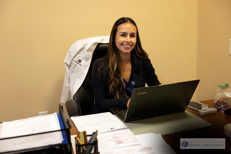 Dr. Alexandra Jacobs at her desk